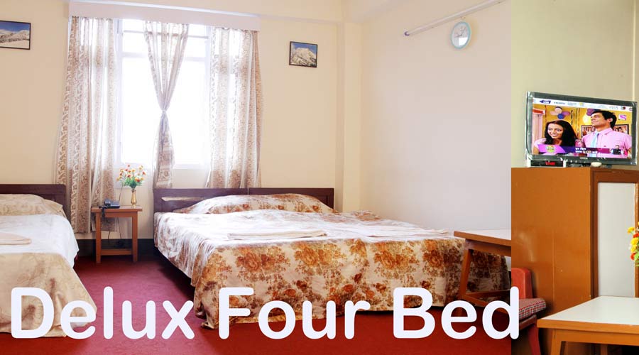 Deluxe Four Bed Room, THE HOTEL KASTURI GANGTOK - Budget Hotels in Gangtok